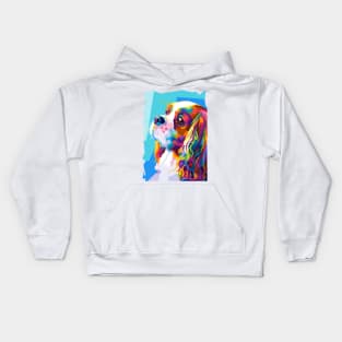 Animal Dog Wpap Art Kids Hoodie